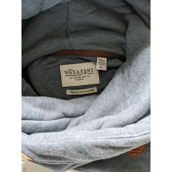 Wanakome Selene Hoodie Womens Size XL Mix Green White Blue Thick Heavy Outdoor - Picture 3 of 7